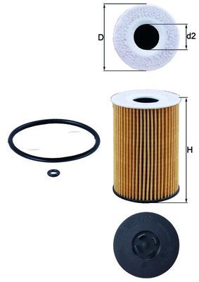 Oil Filter MAHLE OX787D