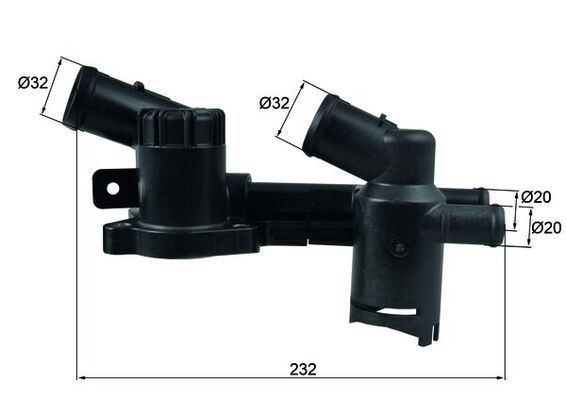 Thermostat, coolant MAHLE TH52