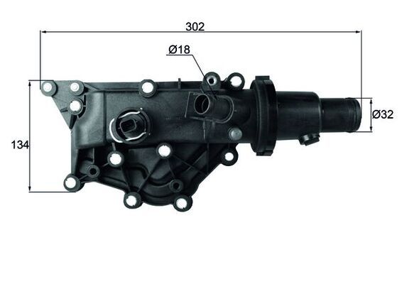 Thermostat, coolant MAHLE TH5983