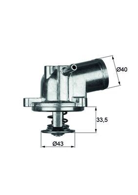 Thermostat, coolant MAHLE TI2187