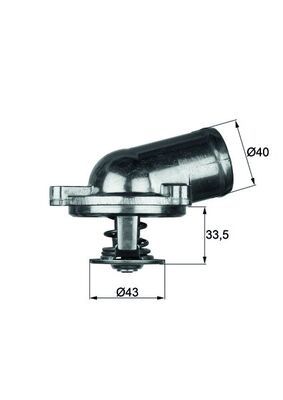 Thermostat, coolant MAHLE TI2287