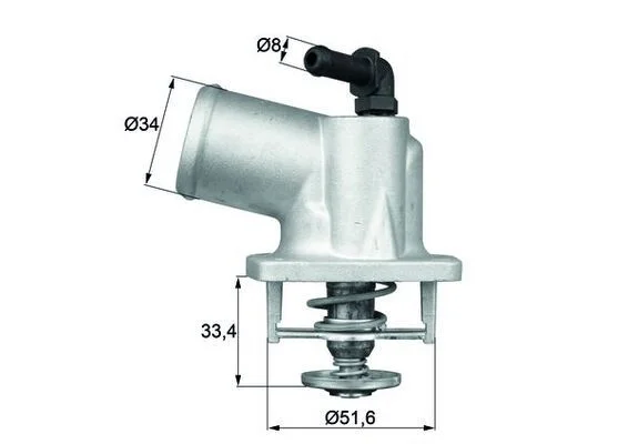 Thermostat, coolant MAHLE TI 54 92 D