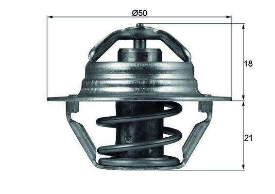 Thermostat, coolant MAHLE TX10089D