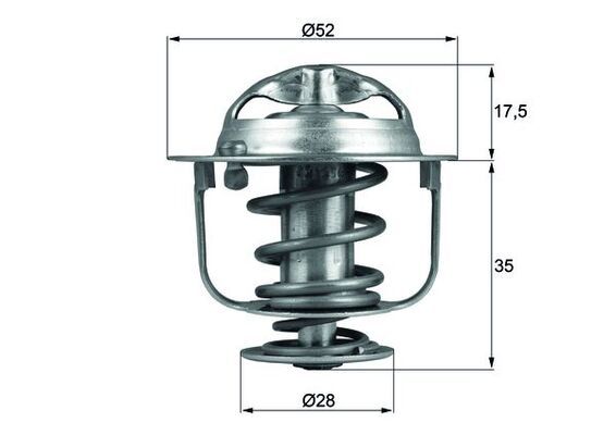 Thermostat, coolant MAHLE TX 119 82 D