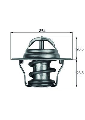 Thermostat, coolant MAHLE TX1480D