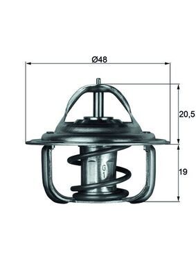 Thermostat, coolant MAHLE TX192D