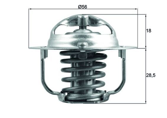 Thermostat, coolant MAHLE TX 208 88D