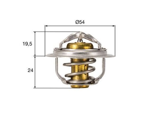 Thermostat, coolant MAHLE TX21282D