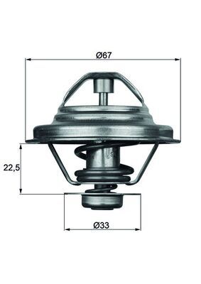 Thermostat, coolant MAHLE TX2487D