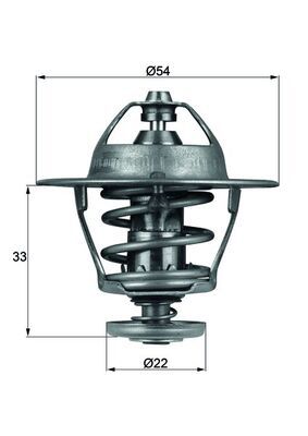 Thermostat, coolant MAHLE TX5385D