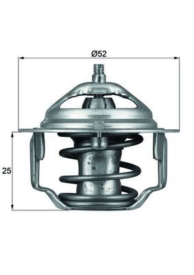 Thermostat, coolant MAHLE TX6482