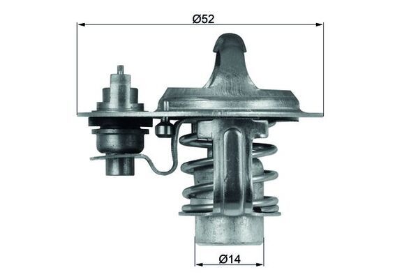 Termostatas, aušinimo skystis MAHLE TX 76 88D