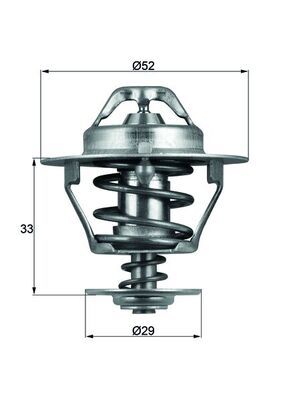 Thermostat, coolant MAHLE TX7788D