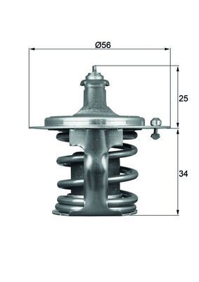 Thermostat, coolant MAHLE TX7978D