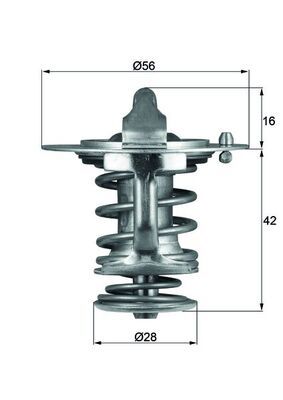 Termostatas, aušinimo skystis MAHLE TX8376D