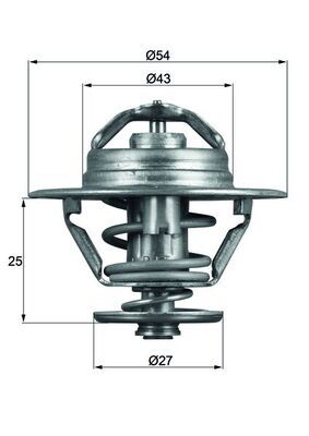 Thermostat, coolant MAHLE TX9379D