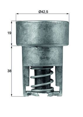 Thermostat, coolant MAHLE TX9882