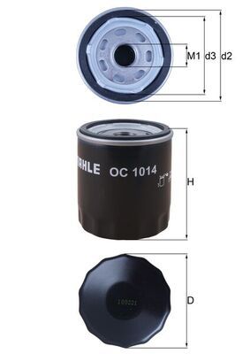 Oil Filter MAHLE OC1014