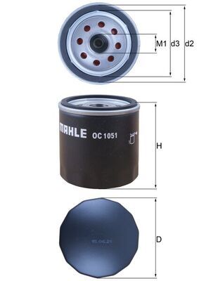 Oil Filter MAHLE OC1051