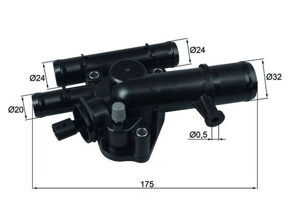 Termostatas, aušinimo skystis MAHLE TI24389