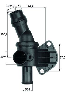 Thermostat, coolant MAHLE TI887