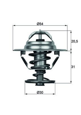 Thermostat, coolant MAHLE TX1088D