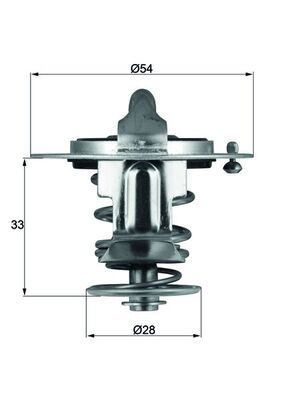 Thermostat, coolant MAHLE TX7285D