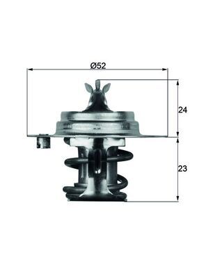 Thermostat, coolant MAHLE TX788DS