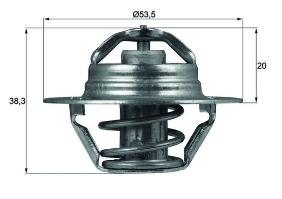 Thermostat, coolant MAHLE TX8888D