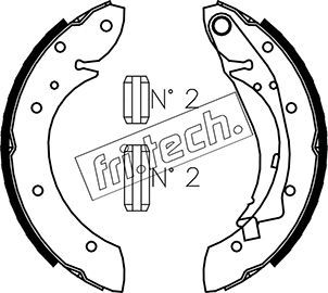 Комплект гальмівних колодок fri.tech. 1022.033