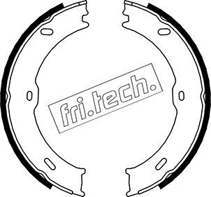 Stabdžių trinkelių komplektas, stovėjimo stabdis fri.tech. 1052.133