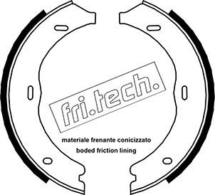 Комплект гальмівних колодок, стоянкове гальмо fri.tech. 1052.135