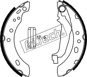 Brake Shoe Set fri.tech. 1067.185