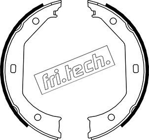 Stabdžių trinkelių komplektas, stovėjimo stabdis fri.tech. 1019.027