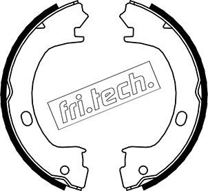 Brake Shoe Set, parking brake fri.tech. 1023.006