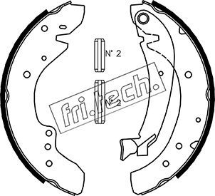 Stabdžių trinkelių komplektas fri.tech. 1034.096