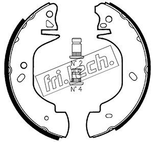 Stabdžių trinkelių komplektas fri.tech. 1040.139