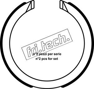 Brake Shoe Set, parking brake fri.tech. 1040.163