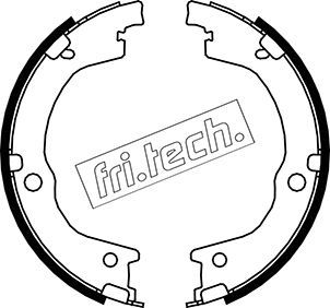 Brake Shoe Set, parking brake fri.tech. 1049.165