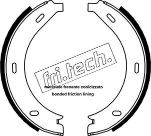 Комплект гальмівних колодок, стоянкове гальмо fri.tech. 1052.123