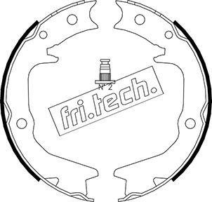 Комплект гальмівних колодок, стоянкове гальмо fri.tech. 1064.177