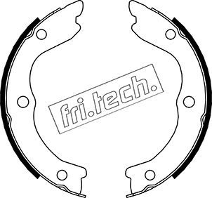 Комплект гальмівних колодок, стоянкове гальмо fri.tech. 1067.196