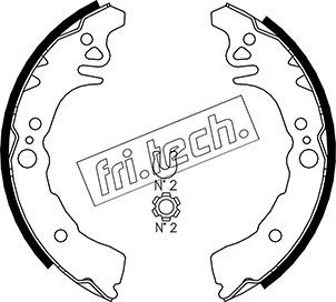 Brake Shoe Set fri.tech. 1115.305