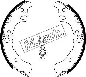 Brake Shoe Set fri.tech. 1115.305