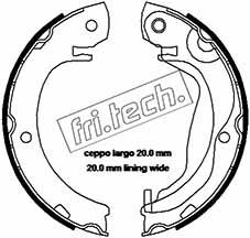 Brake Shoe Set, parking brake fri.tech. 1115.325