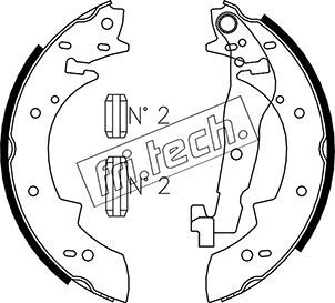 Brake Shoe Set fri.tech. 1127.269