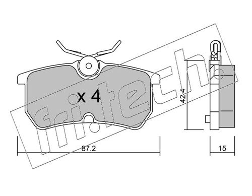 Brake Pad Set, disc brake fri.tech. 326.0