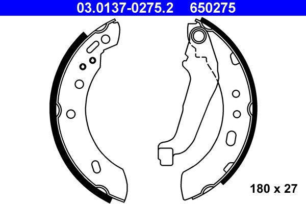 Brake Shoe Set ATE 03.0137-0275.2