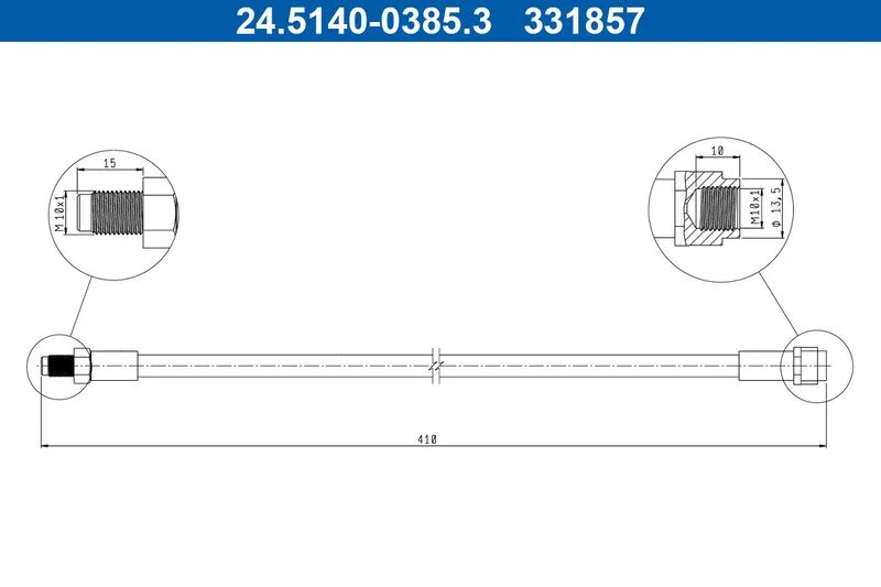 Stabdžių žarnelė ATE 24-5140-0385-3