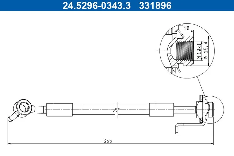 Stabdžių žarnelė ATE 24.5296-0343.3